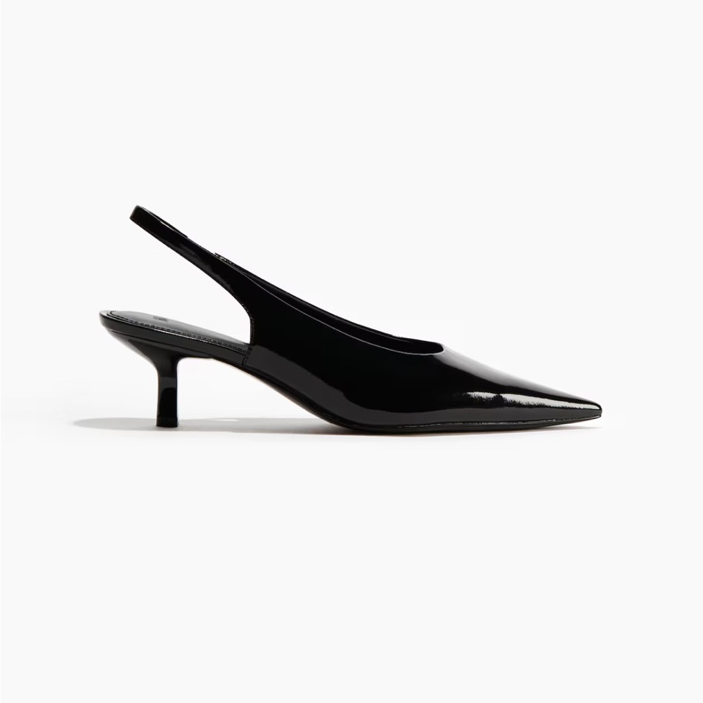 Black Slingback Heels